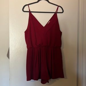 Red Mini Romper